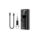 Mey İthalat Rocoren 150PSI 4000MAH Şarjlı Taşınabilir Hava Pompası Araç Lastik, Bisiklet, Top Şişirme (Powerbank+Led Lamba+Lcd Ekran)