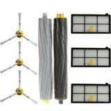 Mey İthalat Roomba 800 900 Serisi Hepa Filtre,fırça Yedek Seti,roomba Robot Süpürge 800 850 851 860 865 866 870 871 876 880 885 890 900 960 960 966 990-YEDEK Hepa Filtre,fırça Yenileme Seti-8 Parça