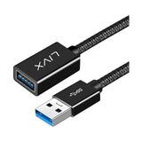 Mey İthalat Rope 5gbps Hızlı Veri Aktarımı USB 3.0 Erkek Dişi Uzatma Kablosu, Halat Örgülü (5 Metre) - Çok Renkli