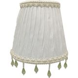 Mey İthalat Royal Designs, Inc. Klipsli Büzgülü Pileli Empire Avize Abajur Alev Klipsi Takıcı, CSO-1033-5WH, 3 x 5 x 4,5, Beyaz, 1 Paket
