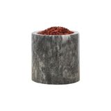 Mey İthalat Roza Mermer Baharatlık 8x8 cm Mermer Tuzluk Masaüstü Baharatlık Siyah