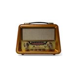 Mey İthalat RT-680 Nostaljik Ahşap Bluetooth Hoparlör ve Mp3 Çalar, Müzik Kutusu Radyo - Çok Renkli