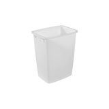 Mey İthalat Rubbermaid Küçük Mutfak Banyo Çöp Kovası, Lavabo Altı Çöp Sepeti, Plastik, Beyaz, 9 Galon