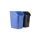 Mey İthalat Rubbermaid Tezgah Altı Küçük Çöp Kovası, Geri Dönüşüm/atık Için 2'li Paket Mavi ve Siyah, 9,4 Galon, Mutfak/banyo/ofiste Kullanım Için Lavabo/masa/dolap Altına Sığar