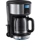 Mey İthalat Russell Hobbs 20680-56 Buckingham Dijital Filtre Kahve Makinesi, 10 Fincana Kadar, 1,25 Litrelik Cam Sürahi, Programlanabilir Zamanlayıcı, Otomatik Kapanma, 1000 W, Siyah
