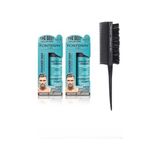 Mey İthalat Saç Şekillendirici Pudra Toz Wax Mat Effect X2 Profesyonel Topuz Fırçası Krepe 3043 3'lü - Çok Renkli