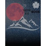 Mey İthalat Sakura Sketchbook: Notebook For Drawing And Doodling Illustration Of Sakura Sumie Style 8.5X11 Inch 21.59X27.94 cm 100 Pages