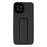 Mey İthalat® Samsung Galaxy A03 Kılıf Mega Standlı Silikon - Siyah
