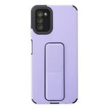 Mey İthalat® Samsung Galaxy A03s Kılıf Mega Standlı Silikon - Lila