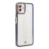 Mey İthalat® Samsung Galaxy A04 Kılıf Liva Lens Silikon - Mavi