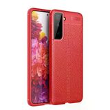 Mey İthalat® Samsung Galaxy S21 Plus Kılıf Auto Focus Kapak - Kırmızı