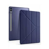 Mey Ithalat® Samsung Galaxy X610 Tab S9 Fe Plus 12.4 Kılıf Kalemlikli Mars Tablet Kılıfı - Lacivert