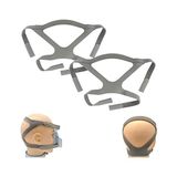 Mey İthalat Şapka, Cpap Maske Başlık Kayışı, Resmed Mirage Serisi ve Philips Respironics Cpap Maskesi Için Evrensel Cpap Başlık Kayışı, Rahat Dayanıklı Esnek Malzeme, Standart Gri (Yalnızca ) (2 Adet) - Renkli