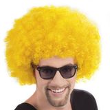 Mey İthalat Sarı Renk Kıvırcık Afro Bonus Peruk