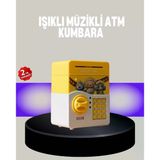 Mey İthalat® Sarı Şifreli Eğitici Çocuk Kumbarası Otomatik Para Girişli