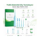 Mey İthalat Şarjlı Diş Taşı ve Leke Temizleme Cihazı, 3 Kademeli Titreşim, Değiştirilebilir Başlıklar, Ipx6 Suya Dayanıklı, USB Şarjlı Ağız Bakım Seti
