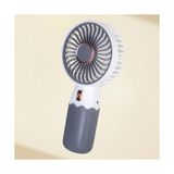 Mey İthalat Şarjlı Masa ve El Fanı, Telefon Standlı Mini Fan, 16 * 8 Cm, Hafif, Düşük Gürültü Seviyesi - Çok Renkli
