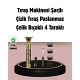 Mey İthalat® Şarjlı Titanyum Bıçaklı Saç Kesme Makinesi