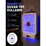 Mey İthalat® Şarjlı Uv Işıklı Sinek Öldürücü Cihaz Beyaz Elektrikli Sivrisinek Yok Edici