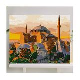 Mey İthalat Sayılarla Boyama Tuval Seti, Fırça ve Boya Dahil, Çıtalı, 40X50 Cm, Ayasofya - Çok Renkli