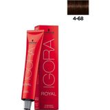 Mey İthalat Schwarzkopf Igora-Royal 4-68 Kahve-Çikolata Kızıl