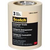 Mey İthalat Scotch Müteahhit Sınıfı Maskeleme Bandı, Tan, Genel Kullanım Için Bant, Çok Yüzeyli Yapışkan Bant, 1.88 Inç x 60.1 Yards, 3 Rulo