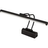 Mey İthalat Sekatech Siyah Kasa LED Flüt Resim Aplik | 6W | 3200K Gün Işığı | 35CM | Duvar Tipi Ayna/tablo Üstü Dekoratif Işık | IP20 Iç Mekan Kullanım