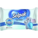 Mey İthalat Selpak Cep Islak Mendil Antibalteriyel 3'lü (1 x 3 Adet)