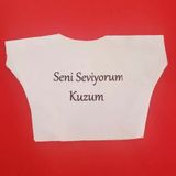 Mey İthalat Seni Seviyorum Kuzum Yazılı Oyuncak Peluş Tişörtü