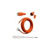 Mey İthalat Seyyar 5 Metre Uzatma Kablosu Ttr Cca Çok Telli 3x1.5 mm Elektrik Kablo Kontrol Kalem Dişi Erkek Fiş