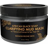 Mey İthalat Shea Moısture Afrika Siyah Sabunu Çamur Maskesi 113GR