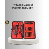 Mey İthalat® Şık Kutu Tasarımlı 17 Parça Manikür Pedikür Seti Dayanıklı Ve Hijyenik