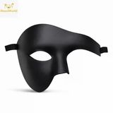 Mey İthalat® Siyah Yarım Erkek Maske – Phantom Parti &Amp; Balo Maskesi