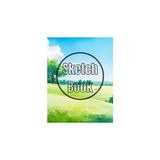 Mey İthalat Sketch Book Green Meadow: Premium Green Meadow View Design Cover Page Sketchbook Blank Paper Pad 8.5" x 11" - 120 Pages Blank Paper Book For Drawing, ... Unlined Journal Soft Cover Sketchbooks