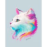 Mey İthalat Sketchbook For Anyone Who Likes To Drawing: Drawing Notebook With A Blank Canvas Of Serene Cat Majesty Cover Size 8.5 x 11 , 120 Page