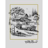 Mey İthalat Sketchbook: Old Farm Scene, Large 8.5" x 11", 110 Pages, Perfect For Everyone, Crayons, Pencils, Drawing And Sketching