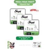 Mey İthalat Sleepy Natural Ultra Hassas Hijyenik Ped Uzun 120 Adet Ped ve Rosıe