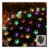 Mey İthalat® Solar 30 Ledli Çiçekli Rgb Güneş Enerjisi