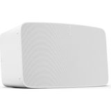 Mey İthalat Sonos Five 3 Woofer, 3 Tweeter ile Geniş Stereo Ses, Dolby Atmos, Wi-Fi 6 & Airplay 2, Trueplay™ Akustik Ayarı ve 30 Saat Batarya Süresi - Kablosuz Hi-Fi Hoparlör - Beyaz