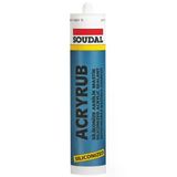 Mey İthalat® Soudal Acryrub Silikonize Mastik 310 Ml Siyah