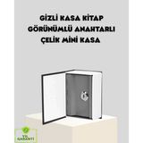 Mey İthalat® Sözlük Görünümlü Gizli Kitap Kasa – Anahtarlı Metal İç Kasa, Kompakt Boyut, Şık Ve Güvenli Tasarım