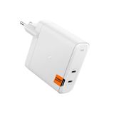 Mey İthalat Spigen 140W Usb-C 2 Port Mini Hızlı Şarj Aleti Pps 2.0 Desteği/ısı Düşürücü Gan Destekli Akım Korumalı Güç Adaptörü iPhone & Android & iPad & MacBook Type-C PE2109 White - ACH06033