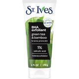 Mey İthalat St. Ives Siyah Nokta Temizleyici Yüz Scrub Siyah Noktaları Temizler ve Gözenekleri Açar Yeşil Çay ve Bambu Yağsız Salisilik Asit Akne İLACI,%100 Doğal Eksfoliant ile Üretilmiştir