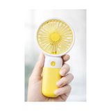 Mey İthalat Standlı 3 Mod Şarjlı El Fanı 3 Kademe Seyahat Masaüstü Vantilatör Taşınabilir Mini Fan F139 (Sarı) - Çok Renkli