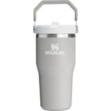 Mey İthalat Stanley Iceflow Flip Straw Tumbler Pipetli Termos Bardak, 0.60 Litre, Gri (Ash)