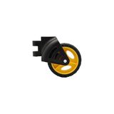 Mey İthalat Stanley PA566 FT585 ve BH206 Taşıma Arabaları Için Pu Yedek Sabit Teker Siyah