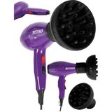 Mey İthalat Steiner 3800 Watt Professional Saç Kurutma Makinesi Ac Motor Fön Makinesi Mor + Difüzör + 2 Adet Başlık