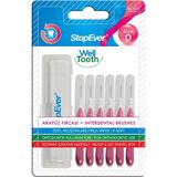 Mey İthalat Stopever Well Tooth Arayüz Fırçası Size 0 | 0.4 mm Ince Telli Diş Arası Fırçası, Taşıma Kutusu Hediyeli | Ortodontik Kullanıma Uygun | 6 Adet