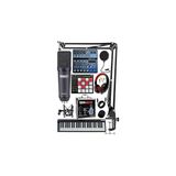 Mey İthalat Stüdyo Ekipmanları Midi Live Paket-6 Ses Kartlı Mikser Midi Klavye Cx2 Mikrofon Kulaklık Pad Controller