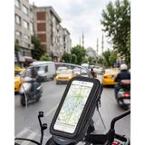 Mey Ithalat® Su Geçirmez Motosiklet Telefon Tutucu Evrensel Gidon Montaj Navigasyon Standı